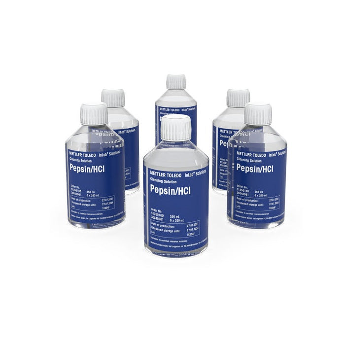Pepsin-HCl for cleaning junctions with protein contamination. 6x250 mL