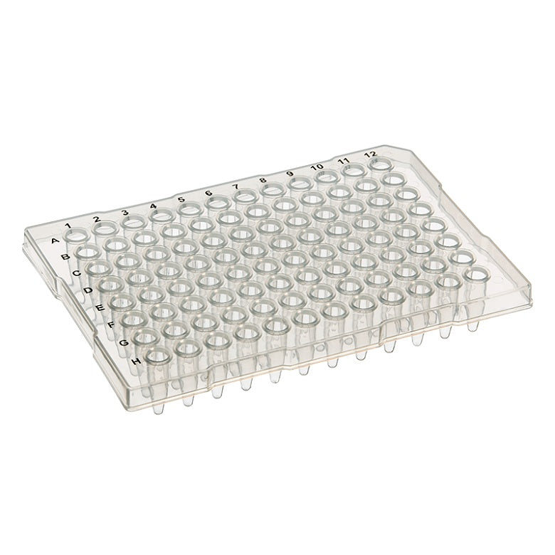 PCR Plate 96-Well, 0.2ml, Semi-Skirted, ABI-Style, with Flat Top, Clear