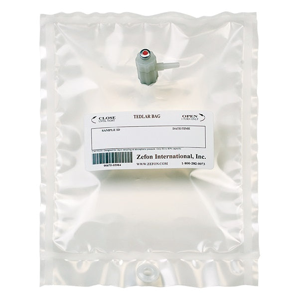 Zefon EconoGrab 1L Tedlar Bag with Polyproplyene Fitting