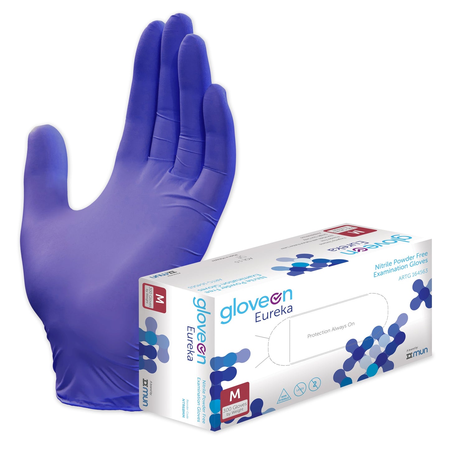 GloveOn Eureka Nitrile Exam Gloves Medium