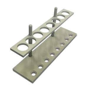 Rack for Mojonnier Flasks (Tubes), 8 places, Polypropylene