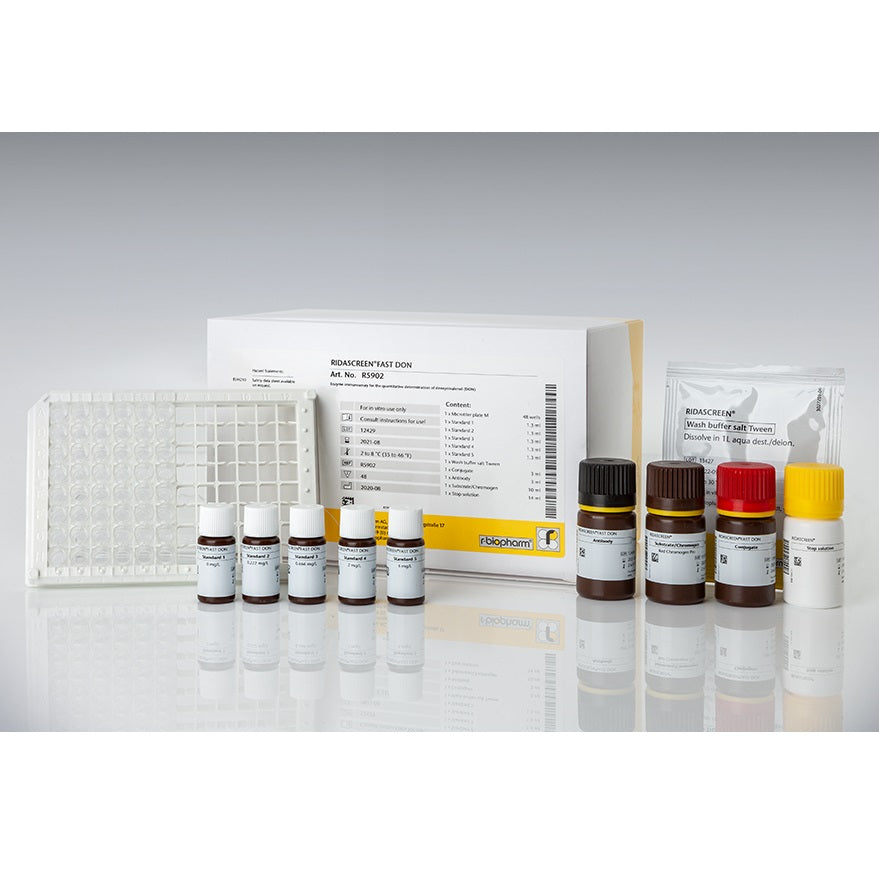 RIDASCREEN®FAST DON microtiter plate with 48 wells (6 strips with 8 removable wells each)