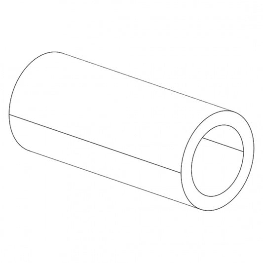 Silicone tubing D2/4mm (per metre)