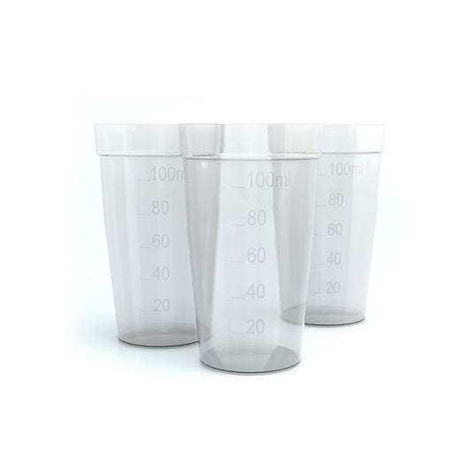 Plastic beakers, 100mL, (replaces METT51109388)