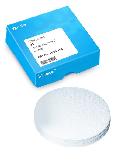 Whatman™ Grade 91 Qualitative Filter Paper Wet-Strengthened, circle, 110mm (subdivided into 100)