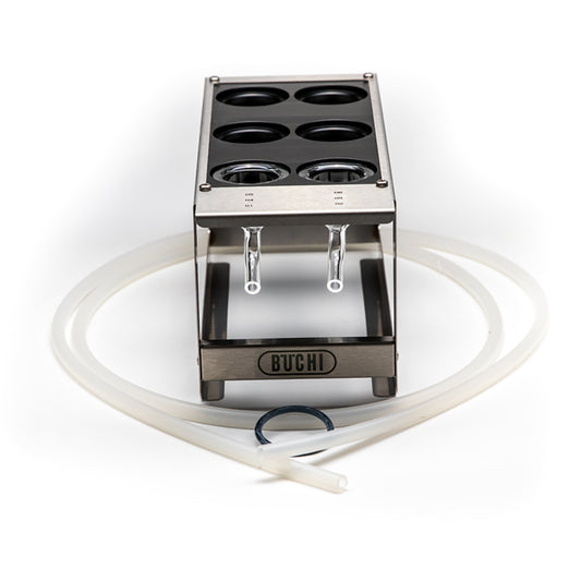Pure rack type 8 (funnel rack) Rack for 6 funnels for Buchi Pure