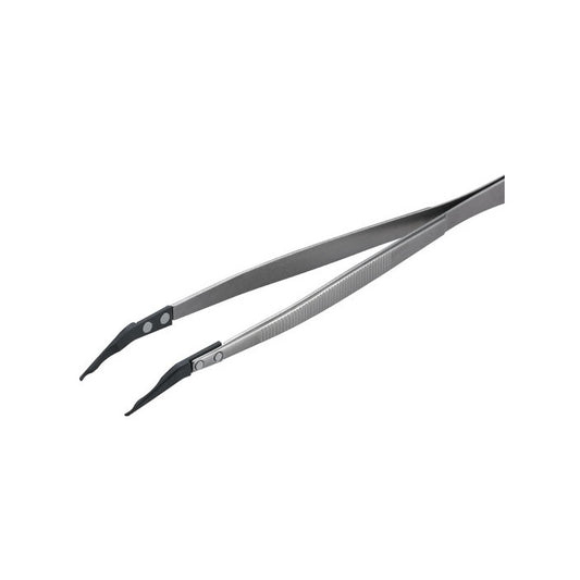 Tweezers with bent tips Length: 130mm for 1g to 200g weights
