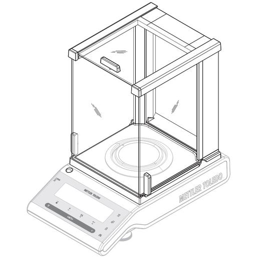 NewClassic MS draft shield 237mm high. Standard on 0.1mg models