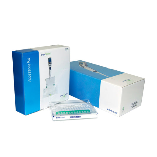 PureSpeed Starter Kit - 200ul E4 XLS+ Electronic Single Channel Pipette, 20ul IMAC Resin Tips, Tip Adapters, Base, SD card, 96-deepwell plate, ColorTrak™ Guide (PT-S2-N20)