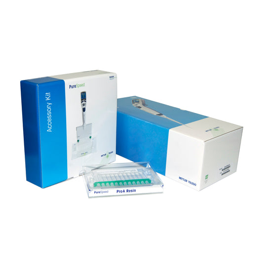 PureSpeed Starter Kit - 200ul E4 XLS+ Electronic Single Channel Pipette, 20ul ProA Resin Tips, Tip Adapters, Base, SD card, 96-deepwell plate, ColorTrak™ Guide (PT-S2-N20)