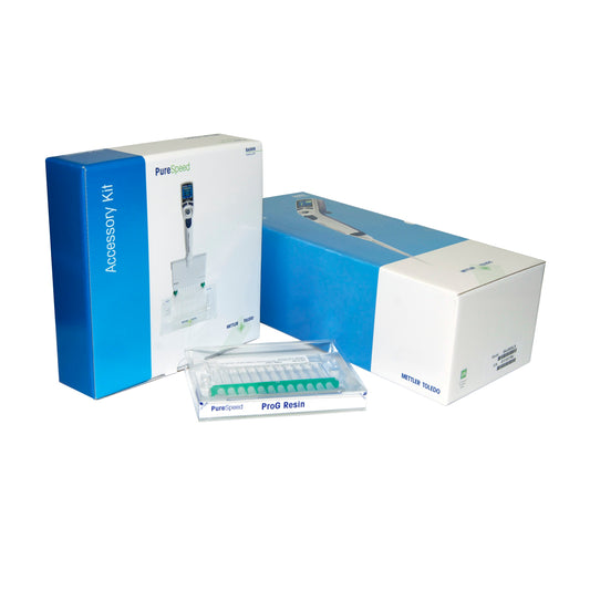 PureSpeed Starter Kit - 200ul E4 XLS+ Electronic Single Channel Pipette, 20ul ProG Resin Tips, Tip Adapters, Base, SD card, 96-deepwell plate, ColorTrak™ Guide (PT-S2-N20)