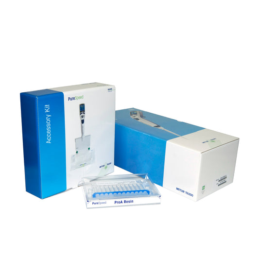 PureSpeed Starter Kit - 1000ul E4 XLS+ Electronic Single Channel Pipette, 20ul ProA Resin Tips, Tip Adapters, Base, SD card, 96-deepwell plate, ColorTrak™ Guide (PT-S2-N20)