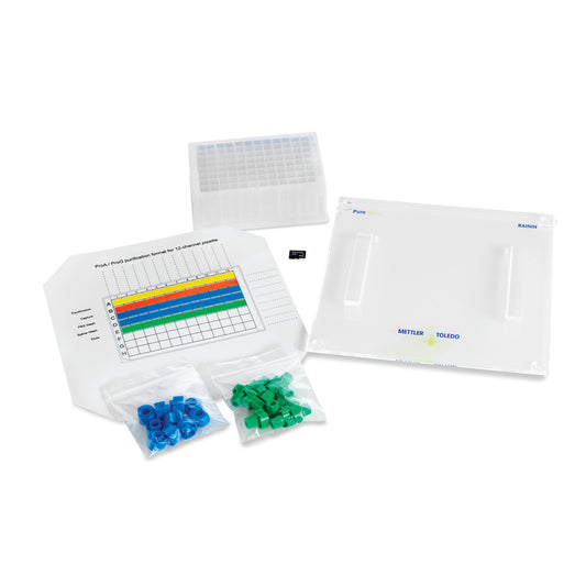 PureSpeed Accessory Kit Includes Tip Adapters, Base, SD card, 96-deepwell plate, ColorTrak™ Guide