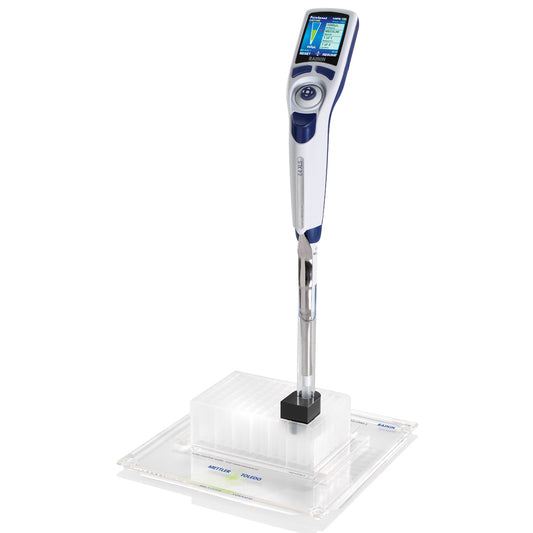 PureSpeed Starter Kit - 200ul E4 XLS+ Single-Channel Electronic Pipette, Base, SD Card, 96-Deepwell Plate, ColorTrak™ Guide & Tip Adapters (Tips Not Included)