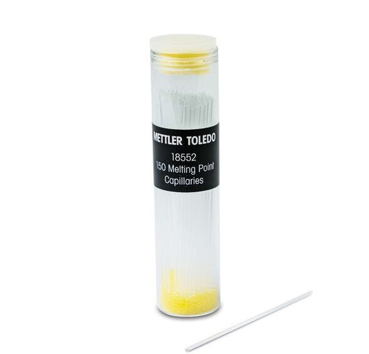 Set of melting point capillaries ø 1.3 to 1.5mm each, including 5 tamping wires
