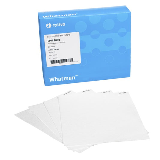 Whatman™ Grade EPM 2000 air sampling filter, 8 x 10 in sheet