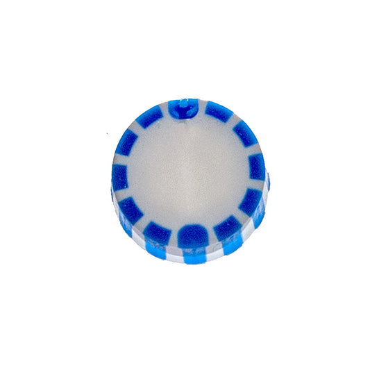 Screw Cap GripSeal® With Moulded O-Ring, Blue Stripe