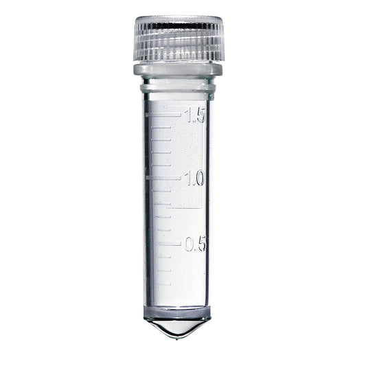Tube 2ml Screw, Conical Base, Graduated, Assembled, Sterile