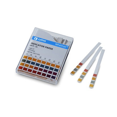 Color Bonded, 0.0 to 14.0 range, 6 × 80mm, pH indicators and test papers