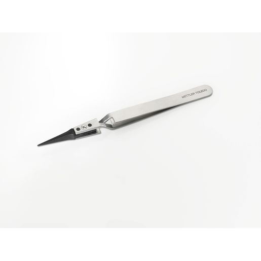 Cross tweezers with straight tips Length 130mm for mg weights
