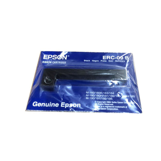 Black Ink Ribbon for P-52RUE, RS-P25, 26, 28 & USB-P25 printers, 1 ribbon (Epson ERC-09 B)