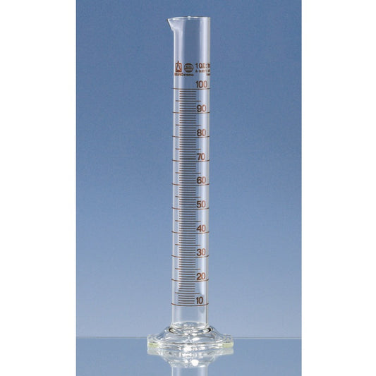 Graduated cylinders, tall form, BLAUBRAND® ETERNA, class A, DE-M, 50 ml : 1 ml, Boro 3.3