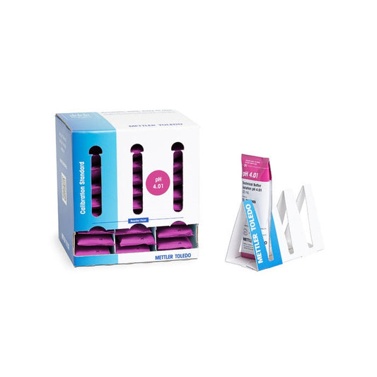 pH 4.01 sachets, box with 30 x 20 mL