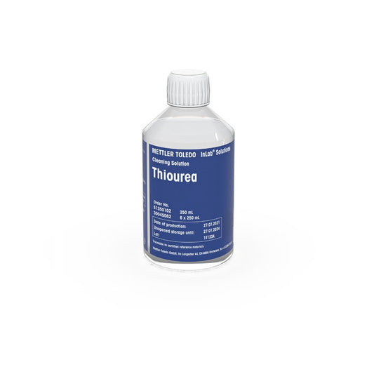 Thiourea solution for cleaning junctions with silver sulfide contamination. Treatment until discoloration   250 mL