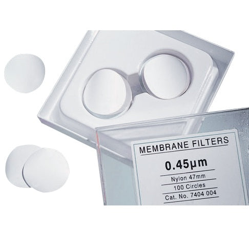 Nylon filter discs 47mm 0.2µm