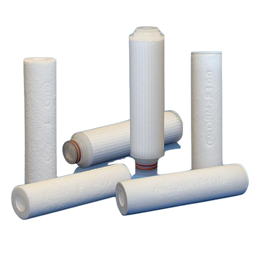 Profile II filter cartridge, 10 inch, 40 µm, double o-ring (silicone) with bayonet lock and fin end
