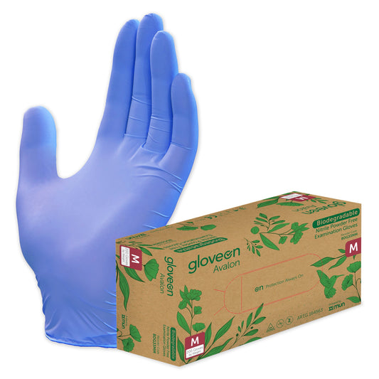 GloveOn® Avalon Biodegradable Nitrile Gloves, Medium