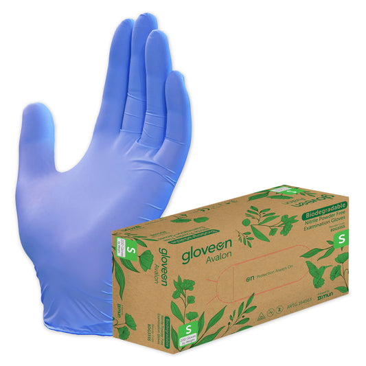 GloveOn® Avalon Biodegradable Nitrile Gloves, Small