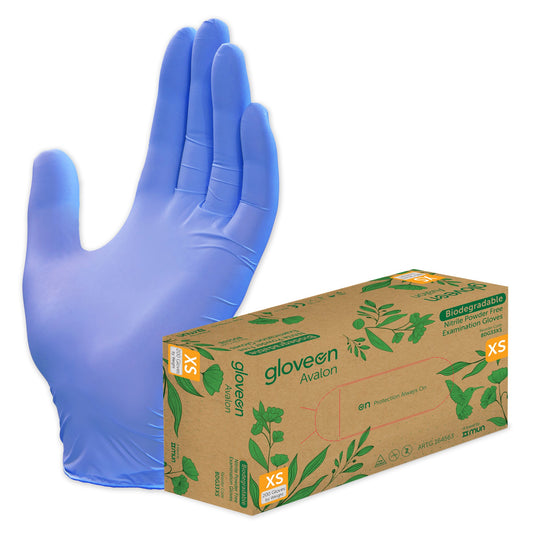GloveOn® Avalon Biodegradable Nitrile Gloves, Extra Small