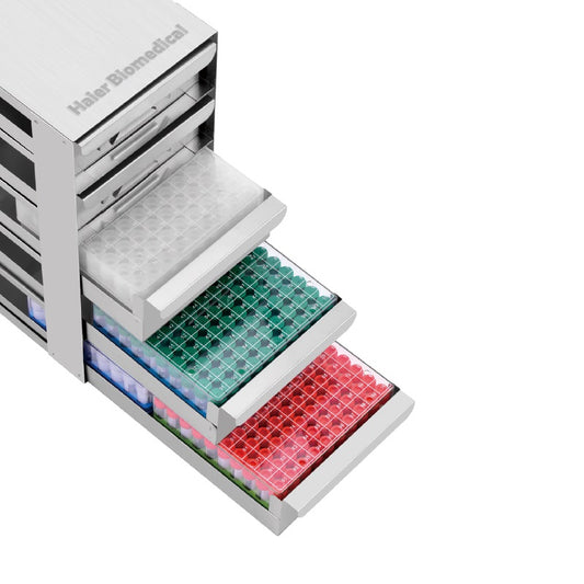 Stainless Steel (SUS201) Drawer Freezer Rack, 5*5 freezer box layout. Dimensions suit: 133*133*53mm box. Rack Dimensions 140*685*293 (mm).