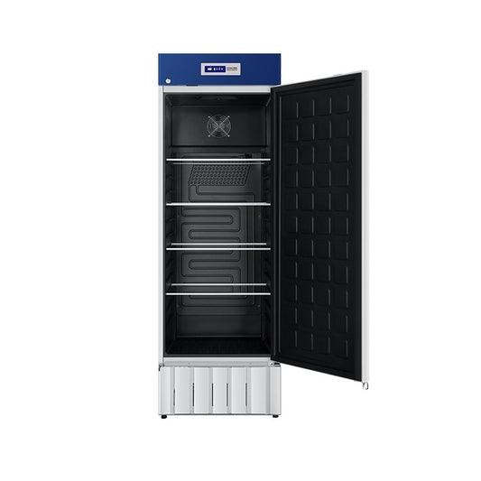 Haier HLR-310FL Spark Free Refrigerator, Upright Cabinet, Capacity 310L with 4 Shelves, Power Supply: 220-240/50(V/Hz).