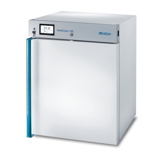 HettCube 120 Incubator (General Purpose), forced convection, temperature range 6.3 K above ambient temperature up to + 65 °C, Internal volume (l): 112, 220-240 V1~, 50-60 Hz