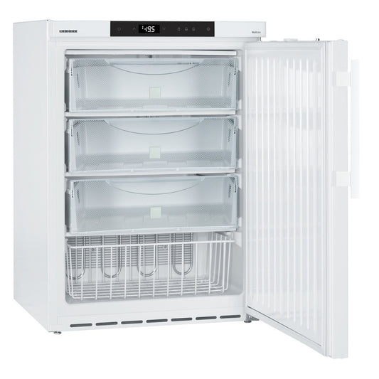 LGUex 1500 MediLine Sparkfree Underbench Laboratory Freezer with Solid Door and Comfort Electronic Controller, 129L