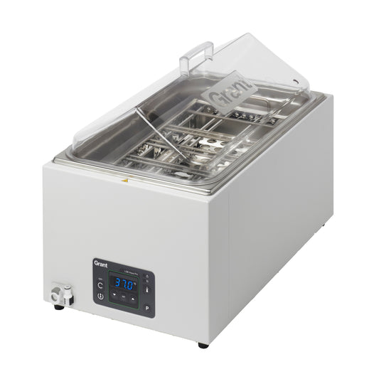 LSB18 Linear shaking water bath, digital, 18L, ambient +5 to 99°C, includes clear lid and TU18 universal tray