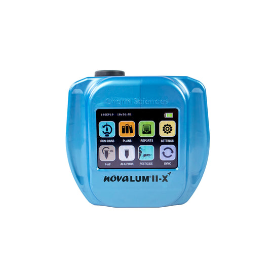 NOVALUM-II-X with accessories (USB, Serial Cable, Charger, Cord, Softcase)