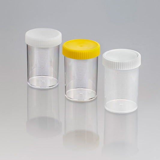 Container 250ml, PP, 2 Start Thread, White Capped