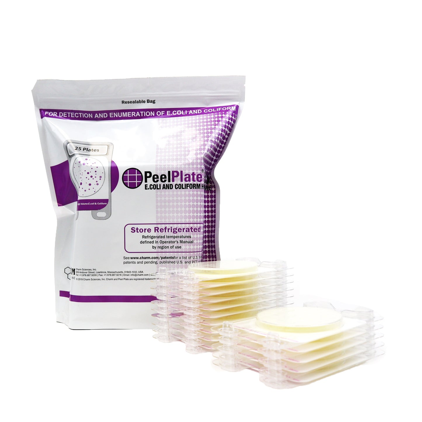 Peel Plate E.COLI/COLIFORM, High Volume, 25 Tests