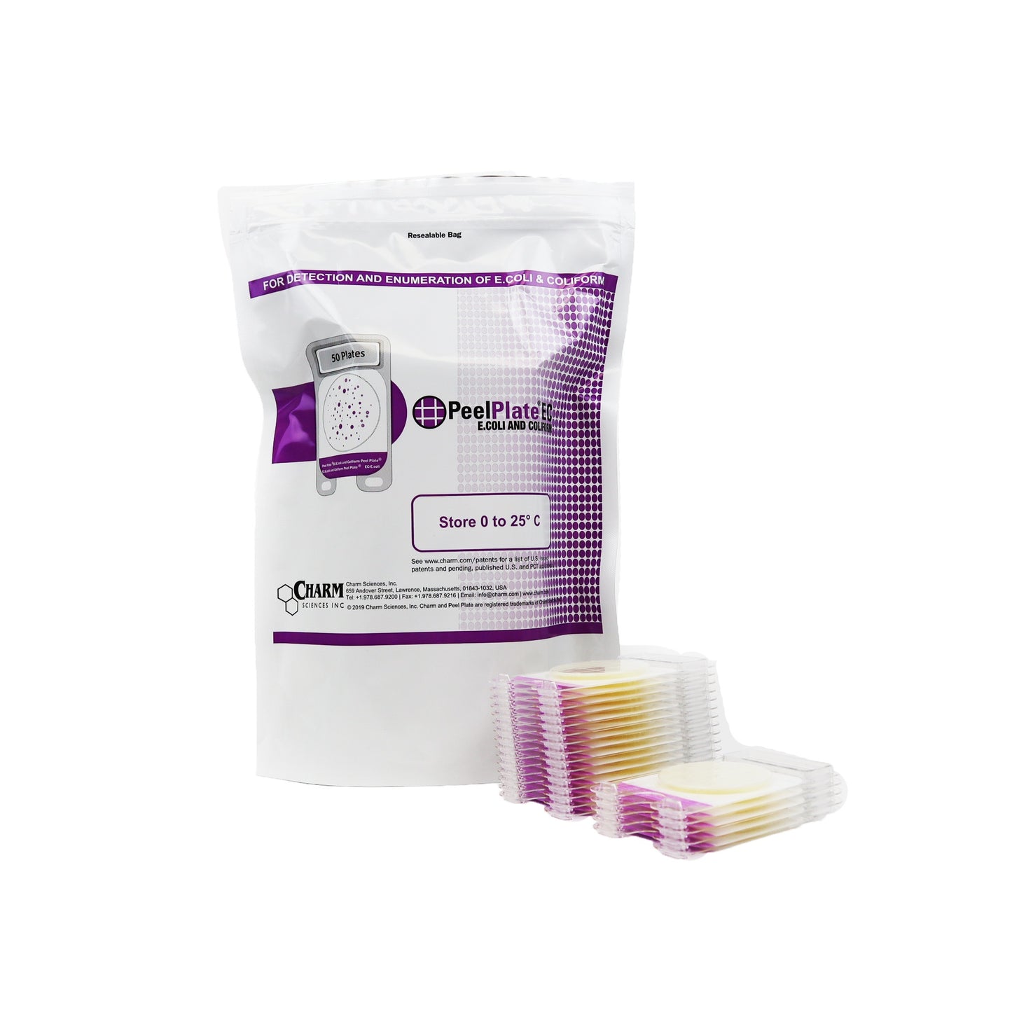 Peel Plate E.COLI/COLIFORM, BG, 50 Tests
