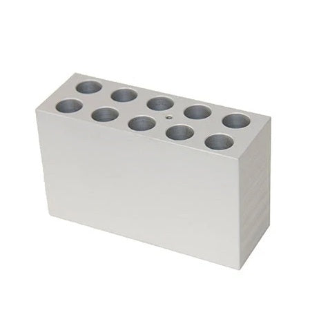 Interchangeable Block For QBD & QBH Extra Deep Block, For 10 X Ø 17mm Falcon Tubes, Holes 75mm Deep