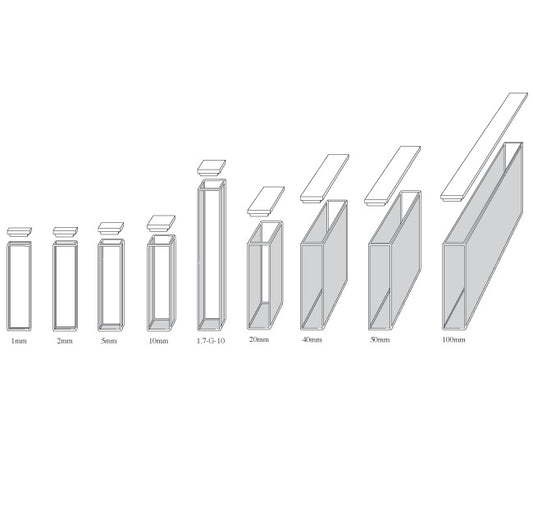 Cuvette, Quartz, Type 1, 10mm path, 3.5ml