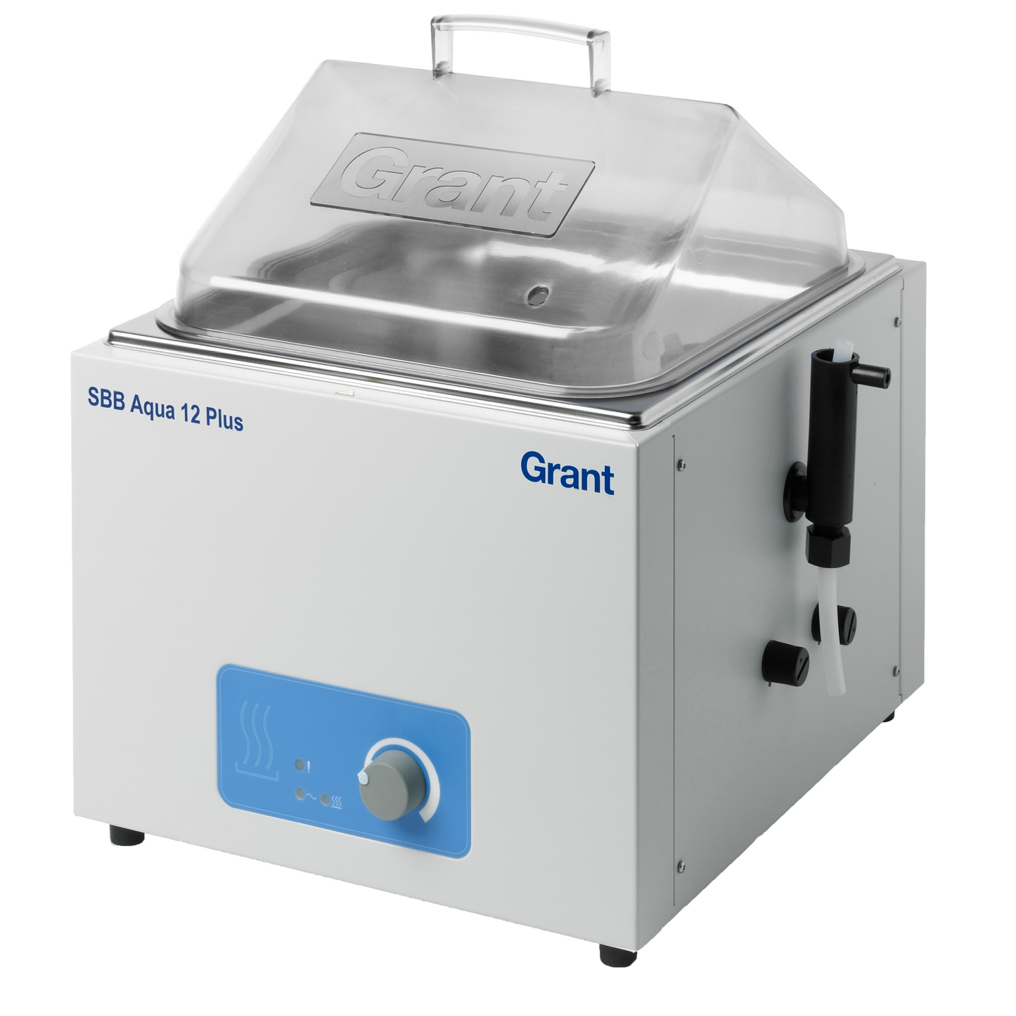 Boiling water bath with energy regulator and stainless steel tank, set to 100°C, only 12L