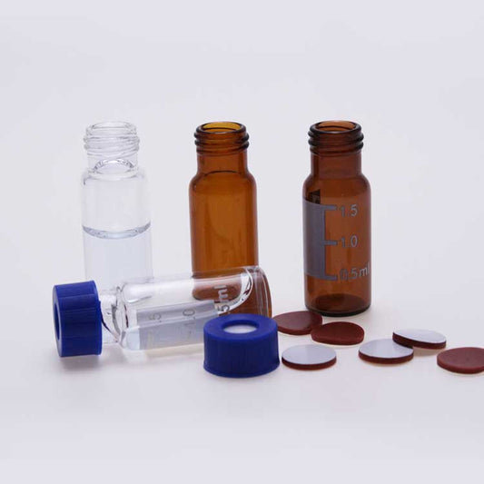 Glass Storage Vial, 2ml, Amber, 12x32mm, 9-425 screw top (cap not included)