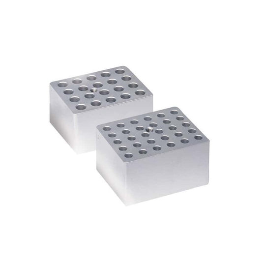 Dri-Block® Aluminum Insert, 20 x 12 mm Vial, Shallow, Flat Bottom (24mm deep flat bottom) - previously Techne F4567